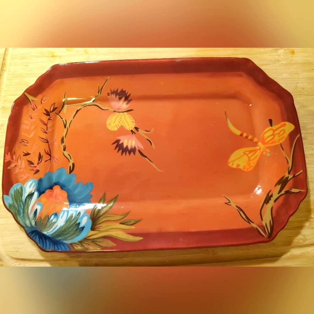 Tracy Porter : Hand Painted Square Platter